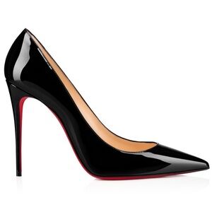 BRAND NEW CHRISTIAN LOUBOUTIN BLACK & RED KATE PUMPS